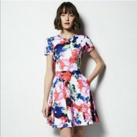 Milly Watercolor A Line Dress - Picture 6 of 7